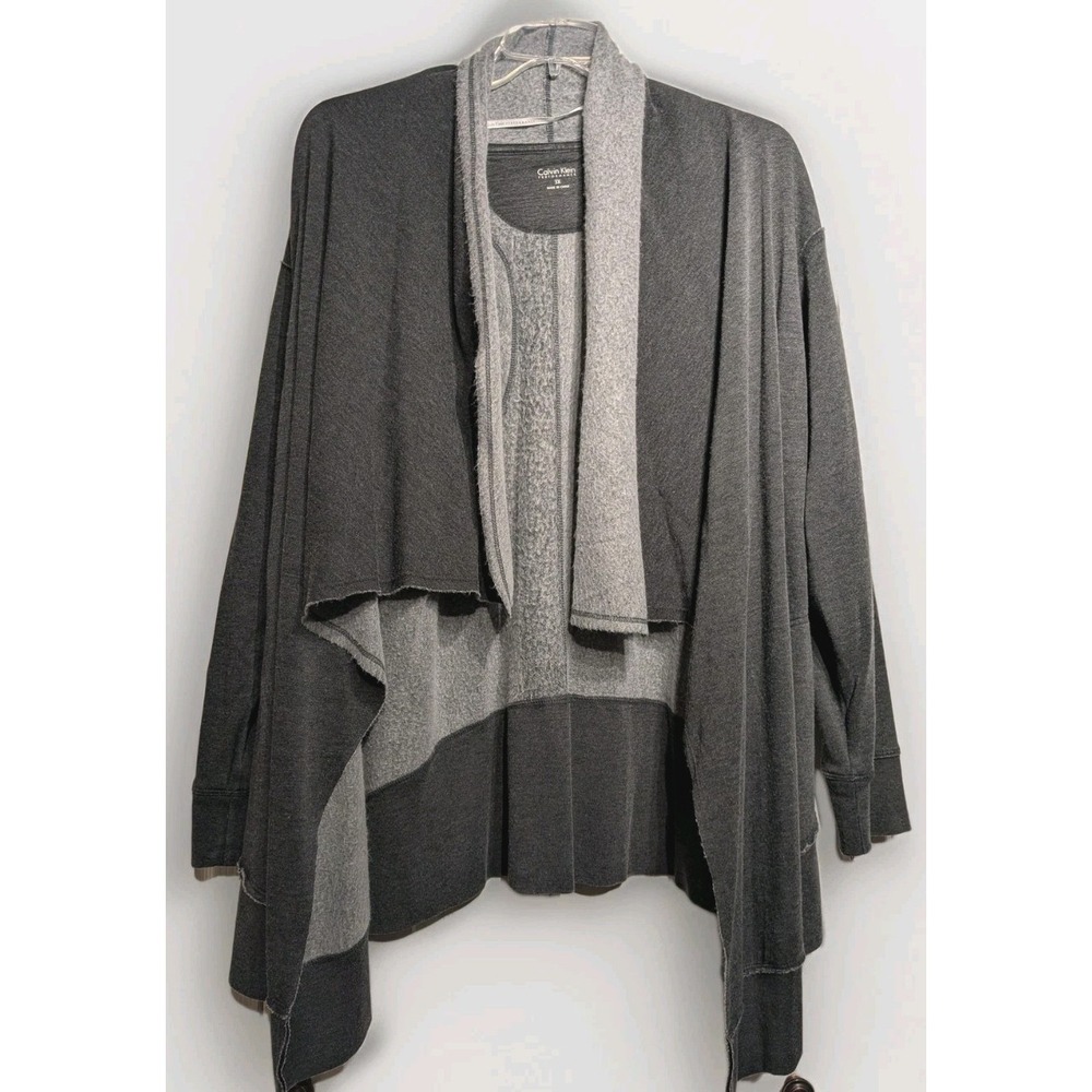 Calvin Klein Performance Jacket Women 3X Fleece Open Front Cardigan Pockets NWT